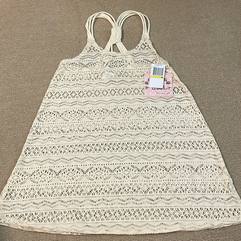 NWT Girls Summer Crush Ivory Swim Cover Up